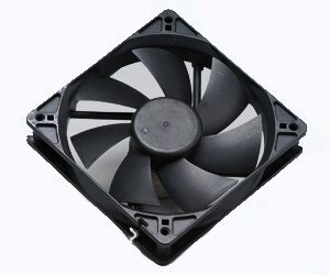 Вентилятор Akasa Black 120x120x25мм, 1700rpm, 29dBa, 102.9m3/h, 3-pin, Twin Ball (AK-174BK-B)