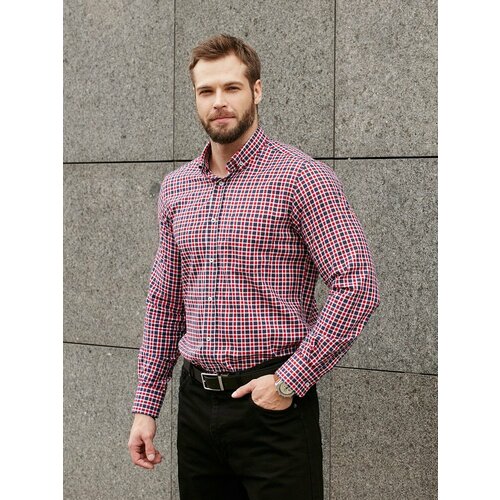 фото Рубашка dave raball, размер 42 182-188, красный