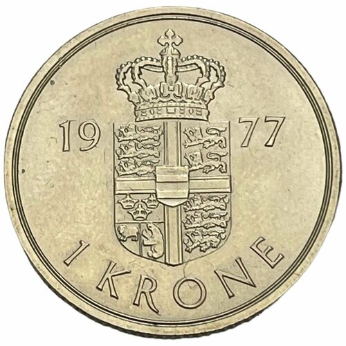 Дания 1 крона 1977 г. лихтенштейн 1 крона 1910 г