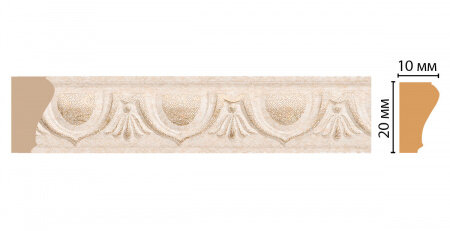 Молдинг Decomaster 103D-18DДМ В20хШ10хД2400 мм / Декомастер.