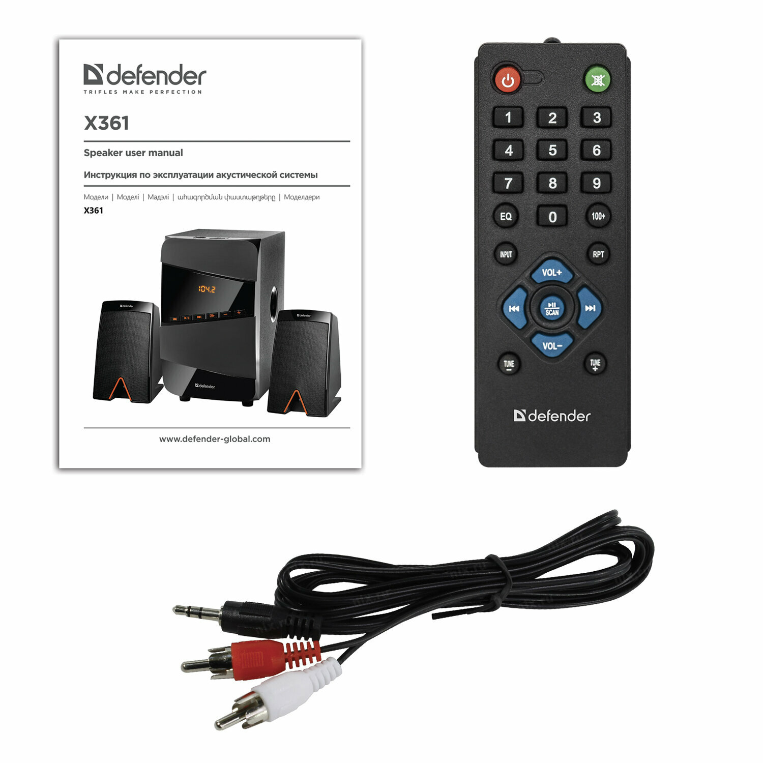 Колонки DEFENDER X361 36Вт, BT/FM/MP3/SD/USB/LED/RC - фото №14