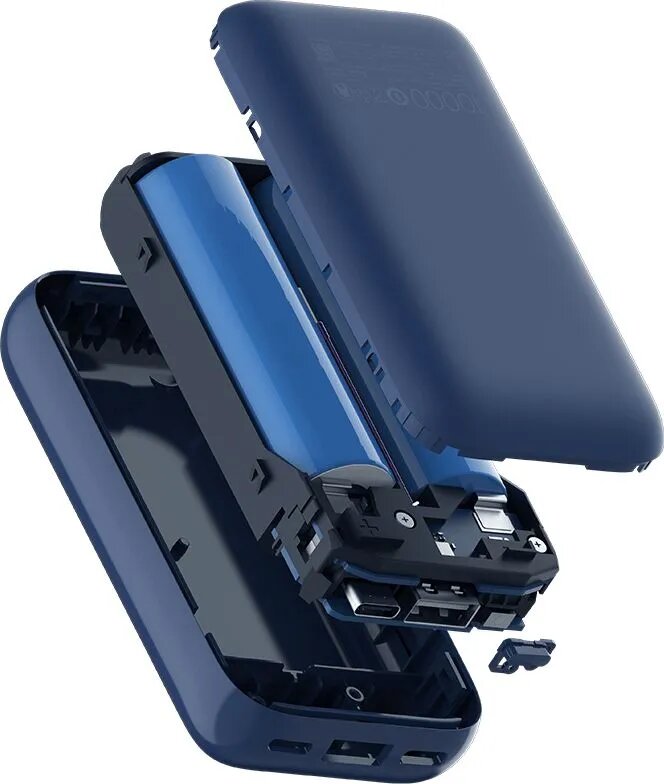 Внешний аккумулятор Xiaomi Mi Power Bank, 10000 мАч, синий - фото №7