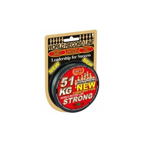 Леска плетёная WFT KG STRONG Green 300/032 green apple packet 1 kg