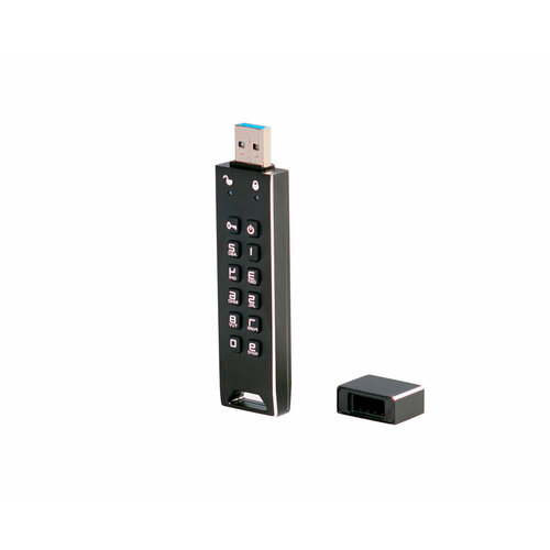 Защищенная флешка DATA LOCK про 16 GB (E1967EU) USB 3.0 - флешка с защищенным носителем. Шифрование AES 256-бит с пин-кодом