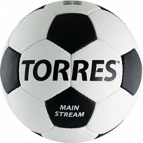 фото Мяч футбольный torres main stream f30185, белый, размер 5