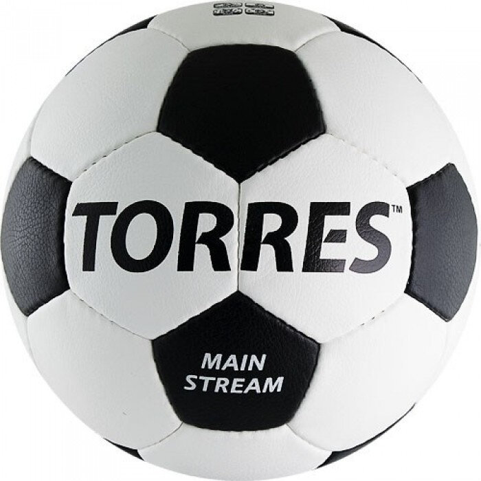 Мяч футбольный TORRES Main Stream F30185, белый, размер 5