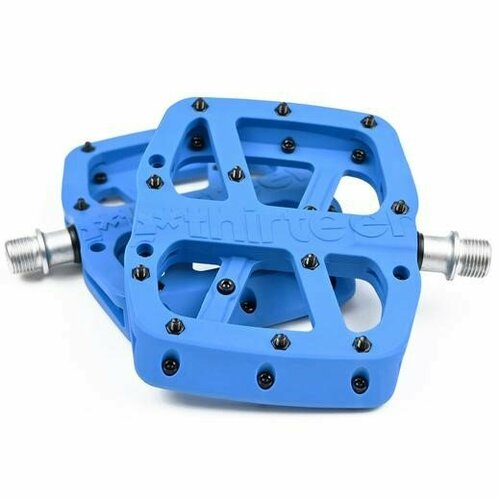фото Педали e thirteen base flat pedal composite blue (pd2usa-102)