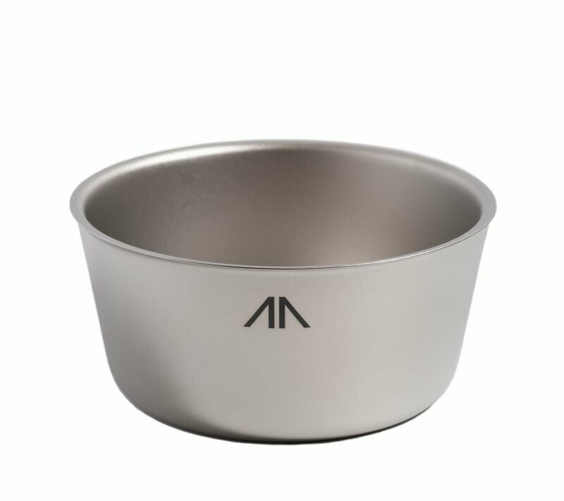 GORAA Миска двустенная Double-wall Titanium Bowl, 550 мл серый, титан, 550 мл