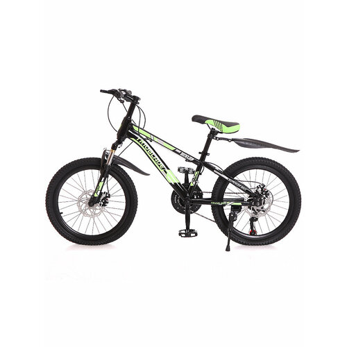 фото Подростковый велосипед trioblade mtb 20", черно-зеленый, размер рамы 12", колеса 20 дюймов