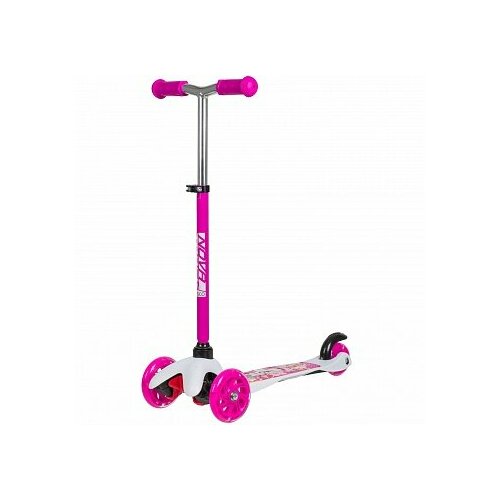 фото Самокат novatrack disco-kids 120h, цветочки
