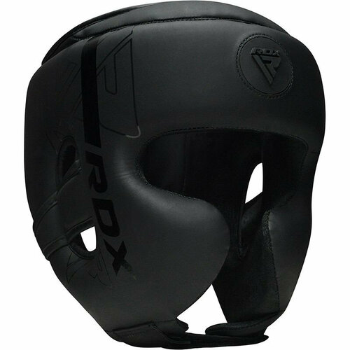Боксерский шлем RDX F6 M черный матовый боксерский шлем rdx f6 s черный золотой матовый