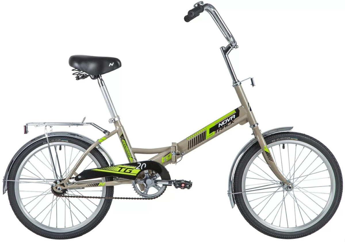 Подростковый городской велосипед Novatrack TG-20 Classic 301 (2020) серый в собранном виде