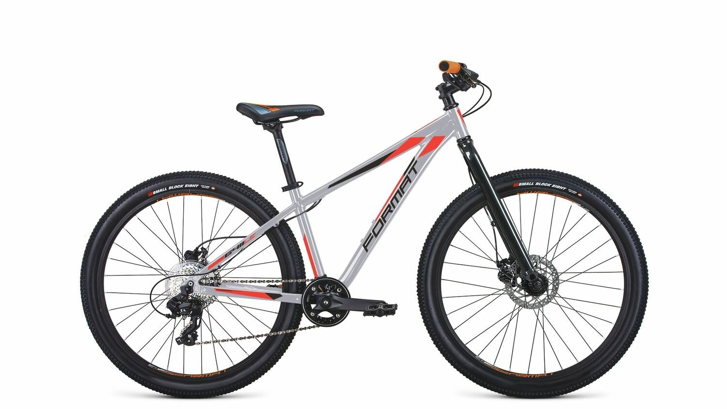 Велосипед FORMAT 6411 LE 26" (2021) (Велосипед FORMAT 6411 LE (26" 9 ск. рост. OS) , серебристый, RBKM1J369001)