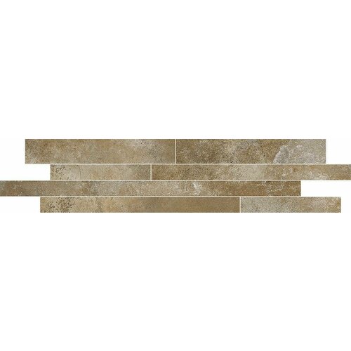 Керамическая плитка Laparet Ferry Мозаика коричневый 14,4х69, уп. 1,09 м2, (11 шт)
