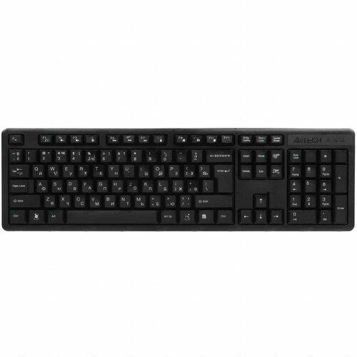Клавиатура проводная A4Tech KK-3 KK-3 USB BLACK 359700₽