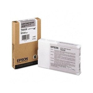 Картридж Epson T6059 Light Black серый C13T605900