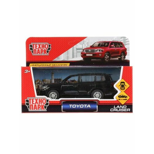 Машинка металлическая инерционная Toyota Land Cruiser детская инерционная машинка toyota land cruiser ch toys