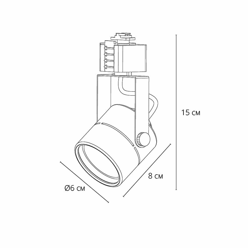 Светильник трековый Arte Lamp A1311PL-1BK GU10х50 Вт - фото №15