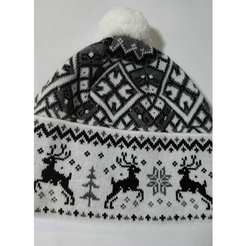 фото Шапка бини , размер 56/59, красный деловшляпе