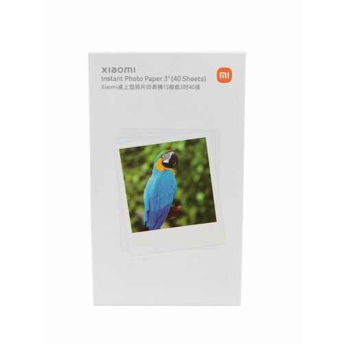 Фотобумага Xiaomi Instant Photo Paper 3 40 листов BHR6756GL universal instant dry semi gloss photo paper q8755a