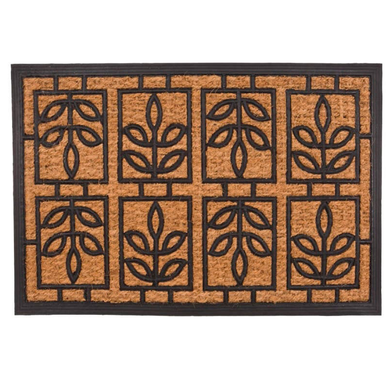 Коврик Sunstep Листочки 45x75cm Black-Brown 32-091