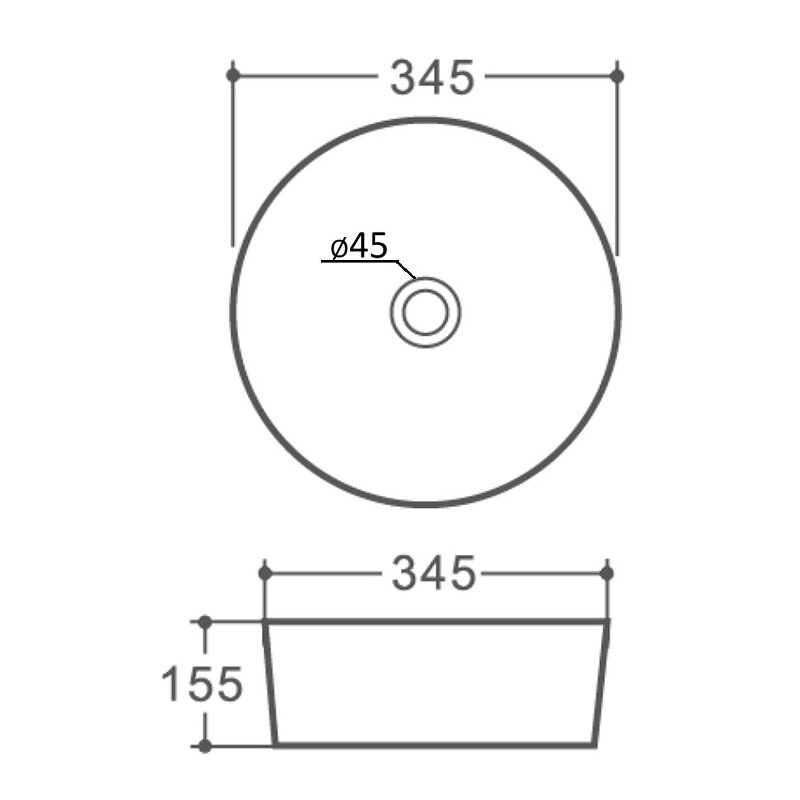 Раковина накладная Orange B07-345W санфарфор, белый глянец - фотография № 6