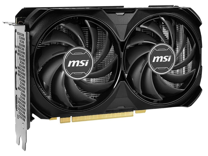 Видеокарта MSI GeForce RTX 4060 Ti Ventus 2X Black OC 16Gb