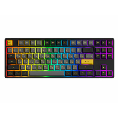 Клавиатура Akko 5087B Plus RGB Cream -Yellow Switch Black-Gold 508788 846500₽