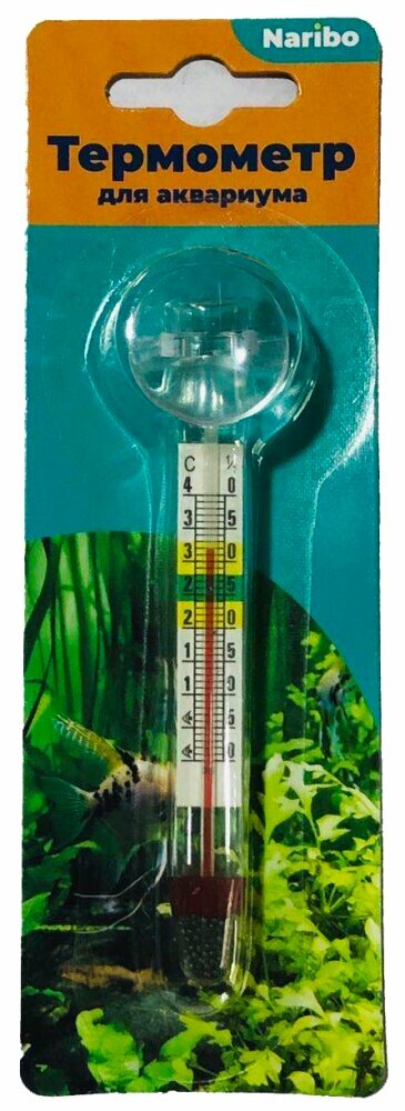 Термометр Naribo стеклянный на присоске12см 2/2