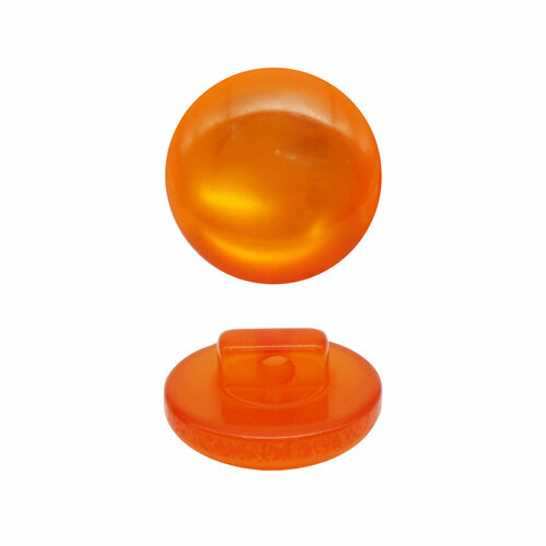 0311-0573 Пуговица 18L (11 мм), на ножке, пластик (523 оранжевый), 144 шт
