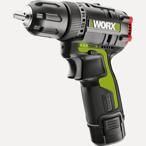 Изображение товара WORX Professional дрель-шуруповерт аккумуляторный, бесщеточный 12В, 40Нм, 2Ач х2, ЗУ 1,5 Ач, сумка WU130X