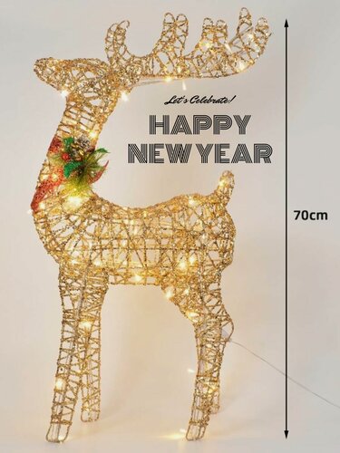 Изображение товара Олень новогодний new 70 см, украшения и декорации
