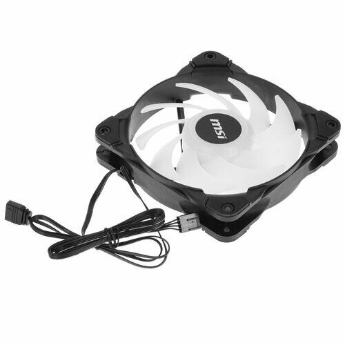 MAX F12A-3H 3*ARGB 120mm fans with hub and remote control MSI - фото №4