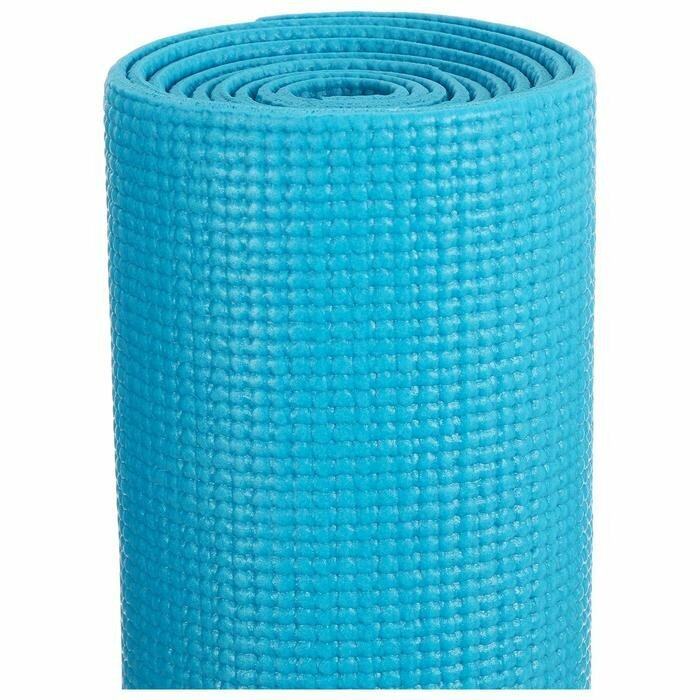 Коврик для йоги 173 х 61 х 0,3 см, цвет синий Sangh 3098562 .