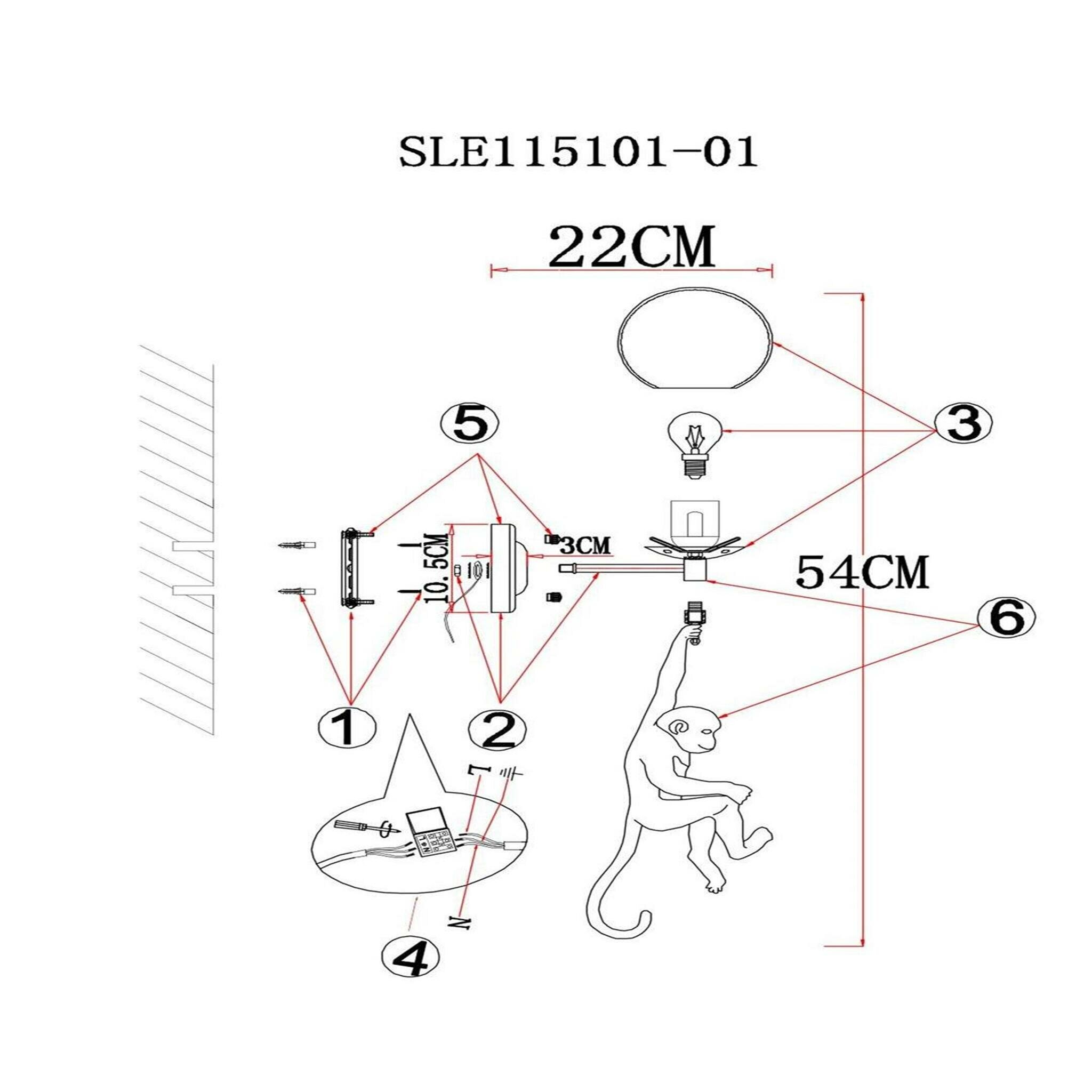 Бра Evoluce TENATO SLE115101-01 - фото №7