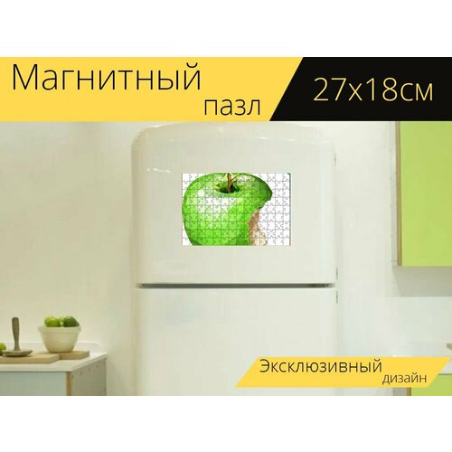 Магнитный пазл Яблоко, фрукты, яблоки на холодильник 27 x 18 см. магнитный пазл фрукты яблоко яблоки на холодильник 27 x 18 см