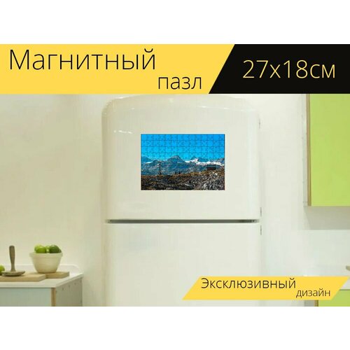 Магнитный пазл Дахштайн, криппенштайн, открытый на холодильник 27 x 18 см. магнитный пазл дахштайн смотровой горы на холодильник 27 x 18 см