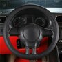 Оплетка на руль Хендай Санта Фе (2012 - 2016) внедорожник 5 дверей / Hyundai Santa Fe, искусственная кожа (высокого качества), Черный