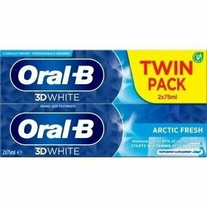 Зубная паста Oral-b 3D WHITE ARCTIC FRESH twin pack 2x75 мл 1 шт (Из Финляндии)