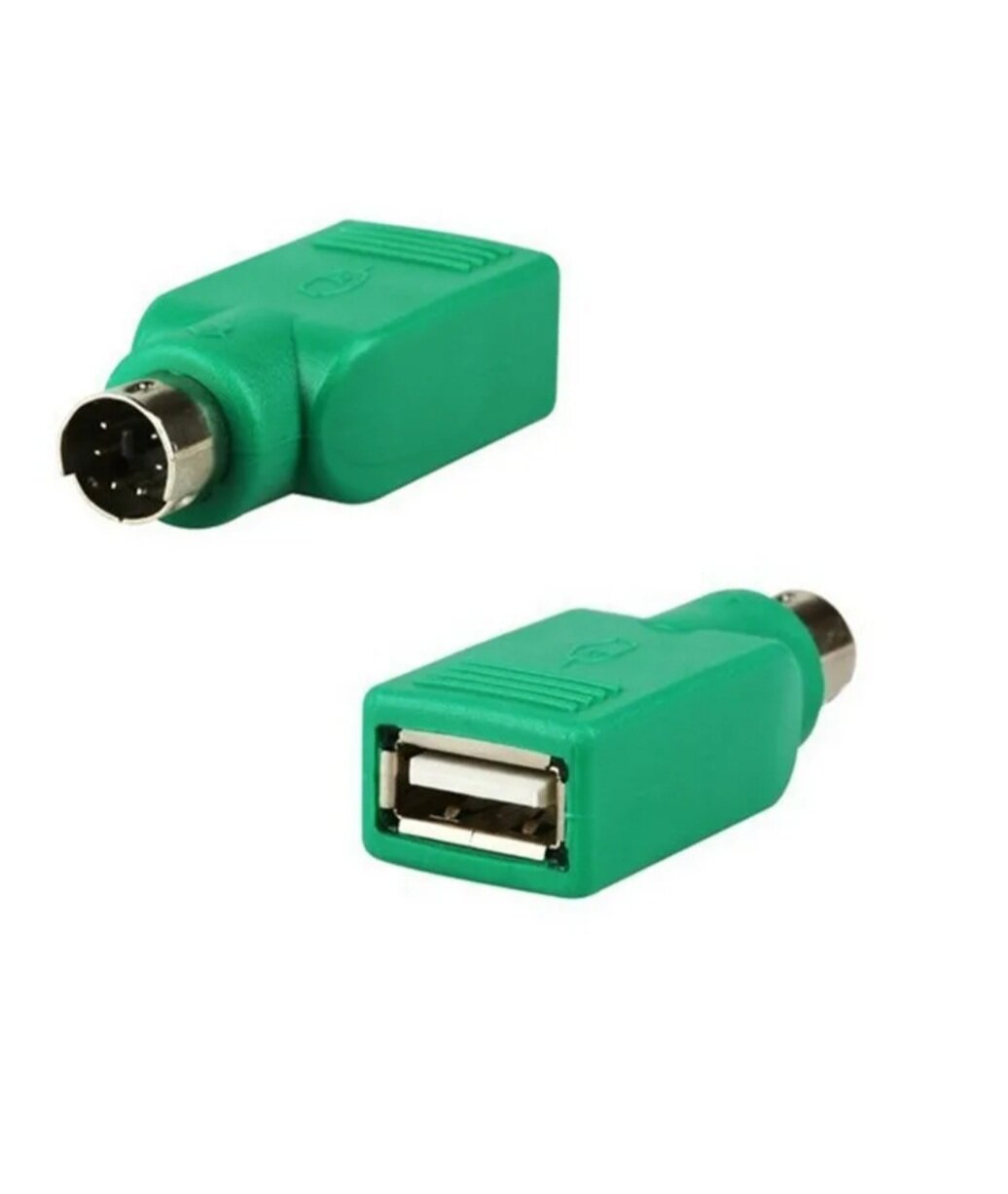 Переходник PS/2 (m) USB A(f) зеленый