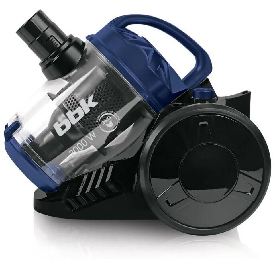Пылесос BBK BV1503 (B/BL) black (Мощность 320/2000 Вт, Циклонный фильтр, Объем пылесборника 2,5л) (BV1503 (B/BL))