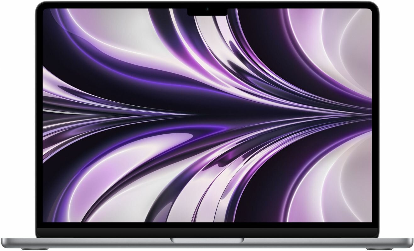 Apple MacBook Air 13" (M2, 8C CPU/8C GPU, 2022), 8 ГБ, 256 ГБ SSD, А2681, серый космос