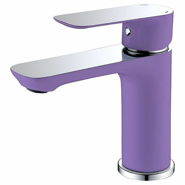 фото Смеситель для раковины Triton, модель 14801 Z, однорычажный, фиолетовый