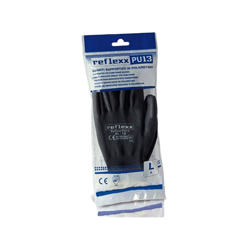 Reflexx | Многоразовые защитные перчатки, полиуретановые 24 см. Размер-M. 1 пара.