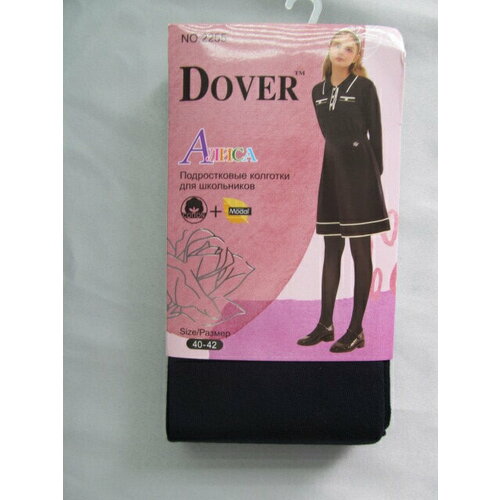 Колготки Dover Подростковые колготки для школьниц, размер 40-42, синий колготки dover размер 40 42 серый