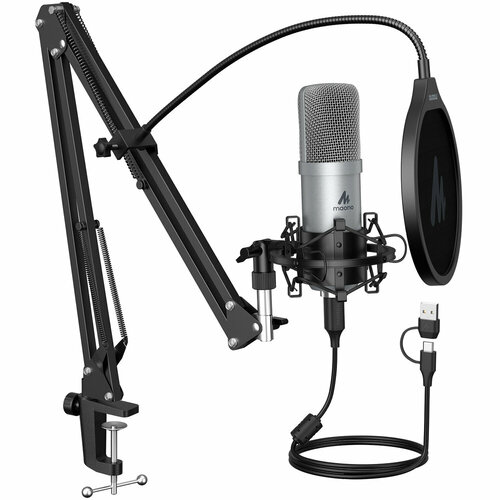 USB-микрофон Maono AU-A04E Silver 494900₽