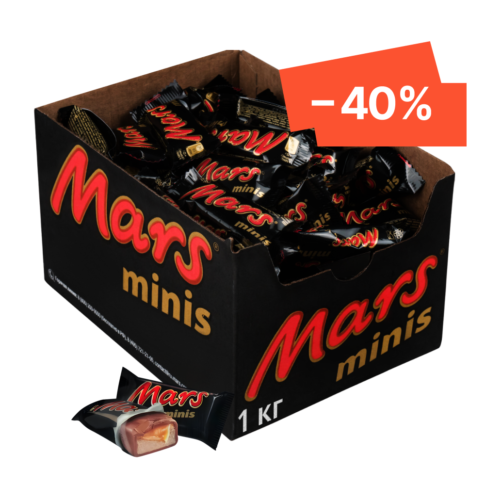 Шоколадный батончик Mars миниc, 1кг