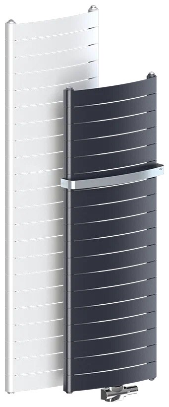 Радиатор Rifar Convex 500 18 секций нижнее подключение антрацит биметалл - фото №9
