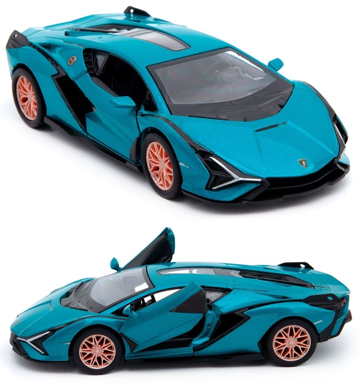 Модель Lamborghini Sian FKP 37 1:40 (бирюзовая)