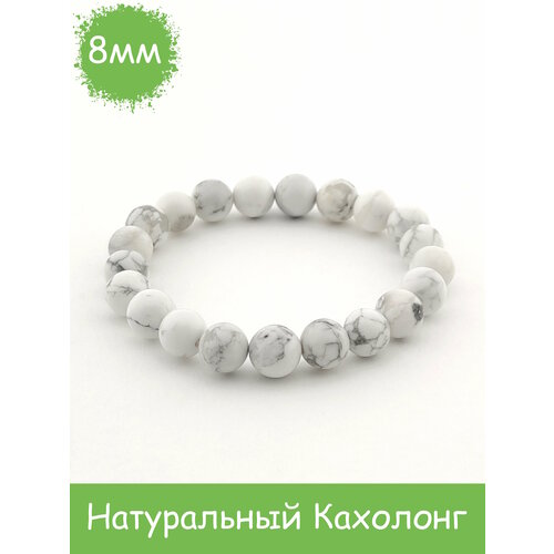 фото Браслет rockstore, кахолонг, размер 18 см, размер l, белый